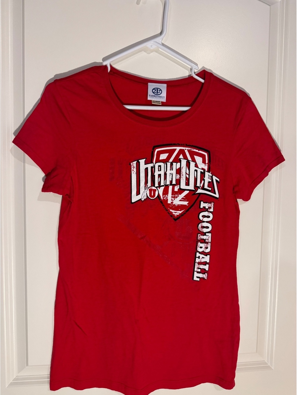 Fahrenheit Utah Utes Football Red T-Shirt XL